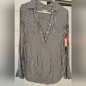 Merona half button flannel